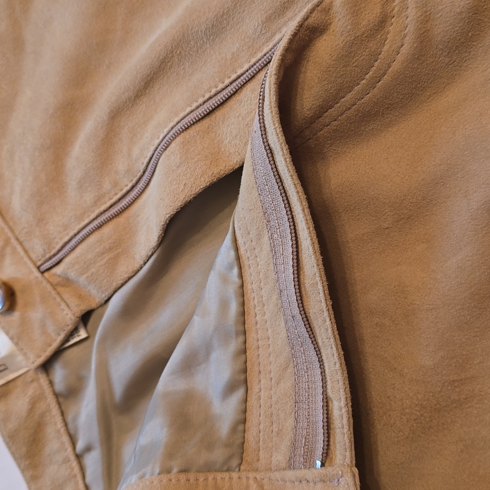 Doncaster Womens Luxury Suede In Khaki/Camel. These Pants Are Custom Fit $60 - Picture 9 of 10